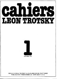 Cahiers Trotsky
