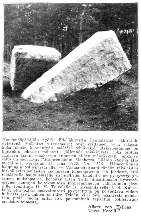 [Haudanhäpäisijäin työtä]